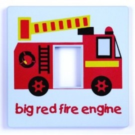 Red Fire Engine Light Switch Cover