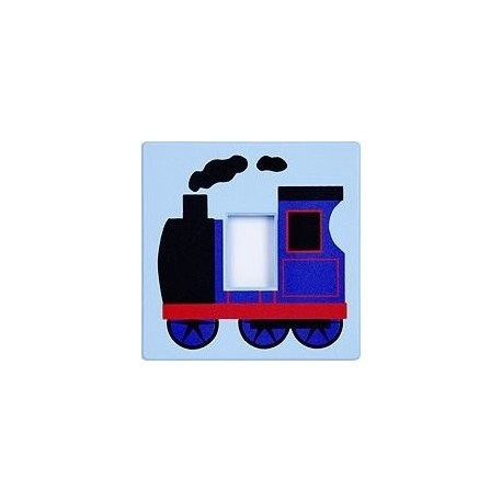 Blue Train Light Switch Cover