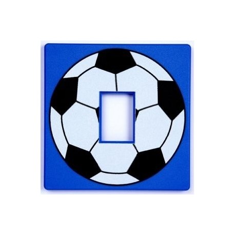 Boys Blue Football Light Switch Cover