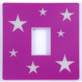 Girls Pink Glow In the Dark Light Switch Cover